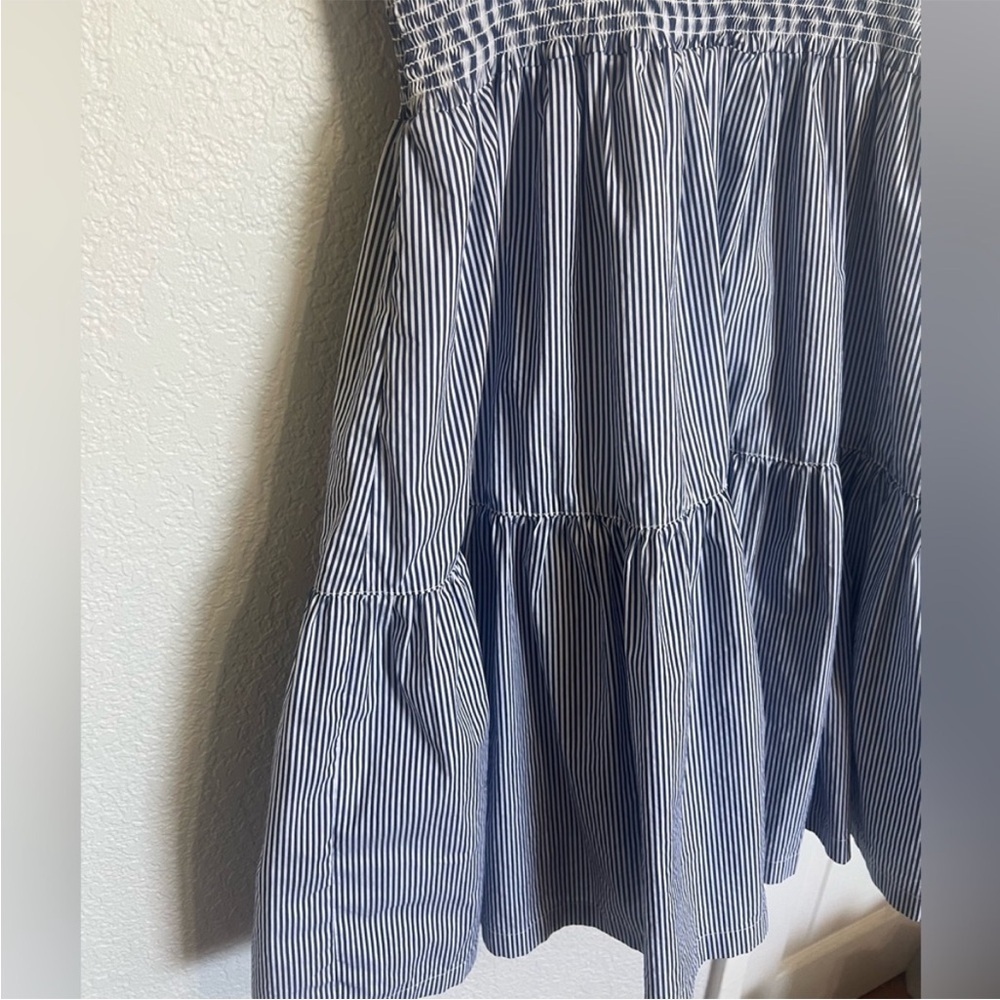 Vineyard Vines Smocked Waist Fit & Flare Striped Dress - Picture 8 of 12